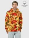 Худи мужской база хлопок / Пицца с грибами