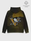 Худи мужской база хлопок / Pittsburgh Penguins на спине
