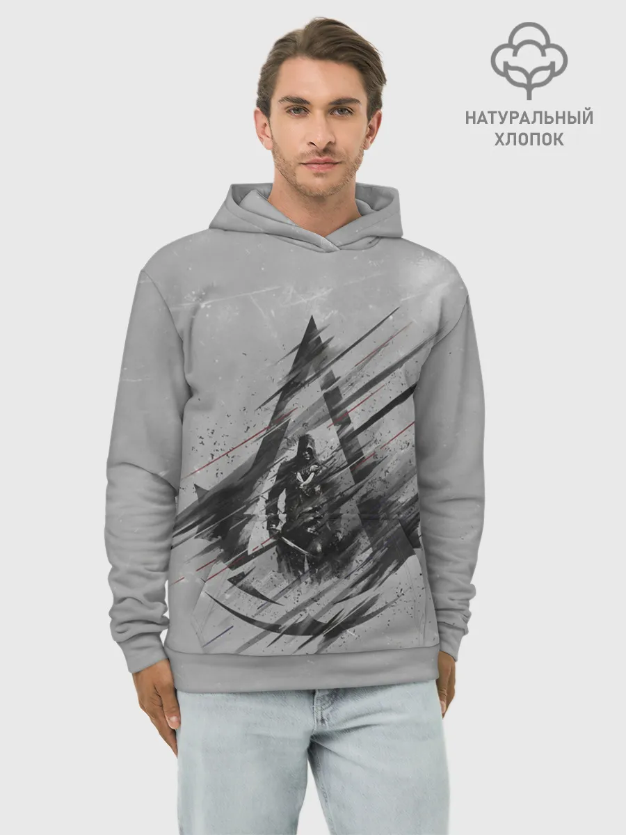 Худи мужской база хлопок / Знак Ассасинов