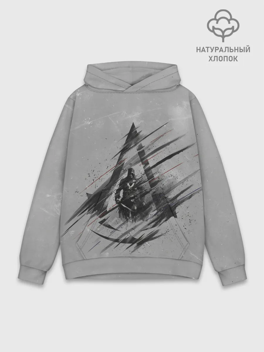 Худи мужской база хлопок / Знак Ассасинов