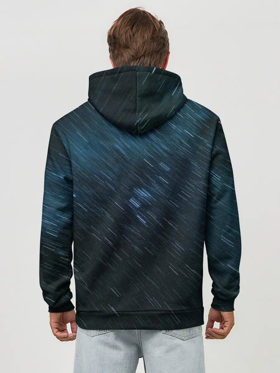 Худи мужской база хлопок / Sky-line