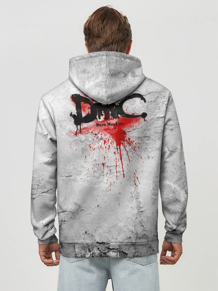 Худи мужской база хлопок / White Dante