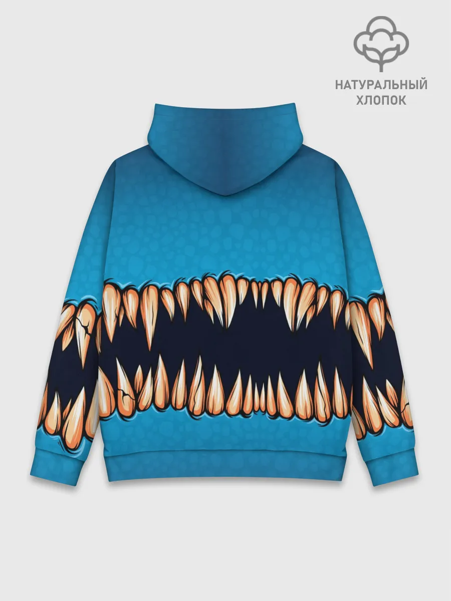 Худи мужской база хлопок / Зубастая коллекция