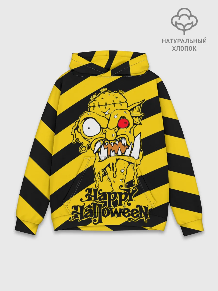 Худи мужской база хлопок / Нечисть с красным глазом