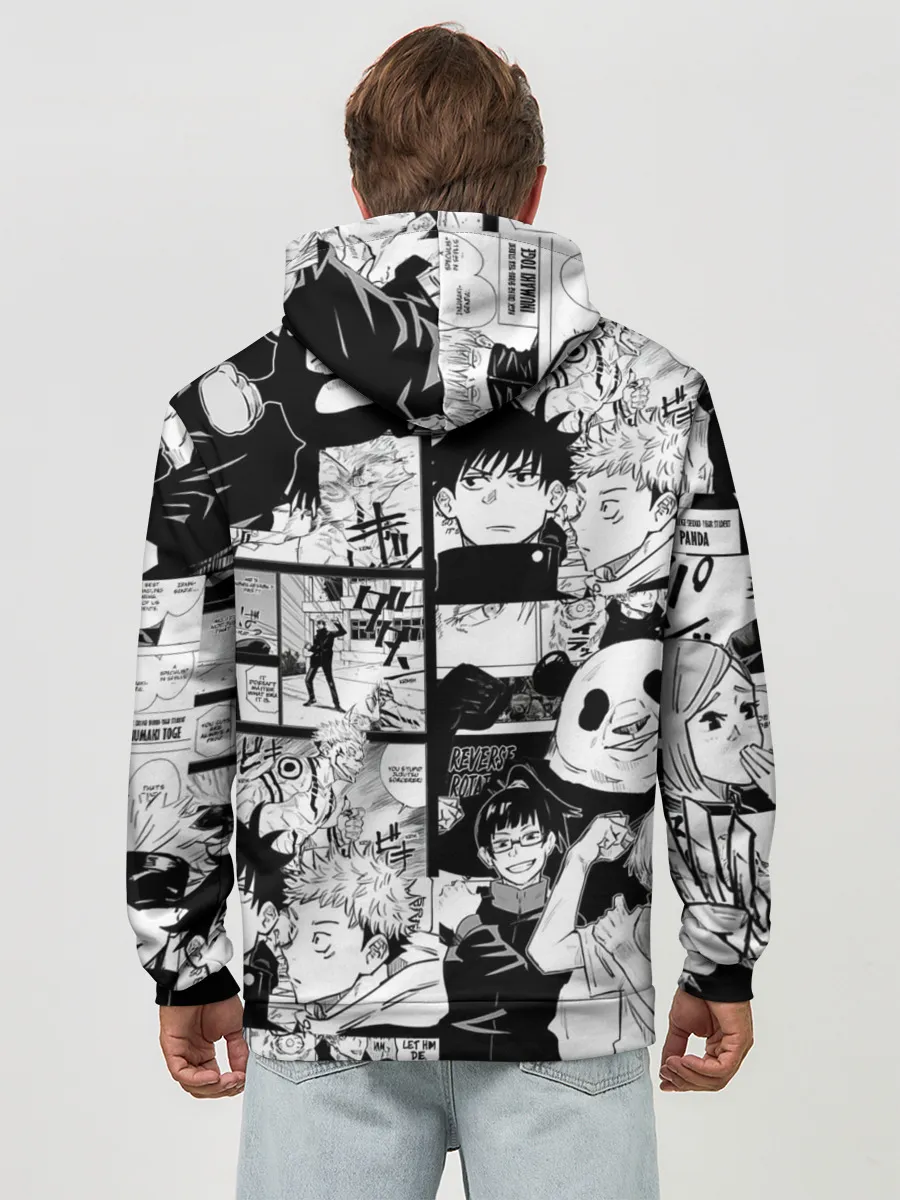 Худи мужской база хлопок / Манга Jujutsu Kaisen