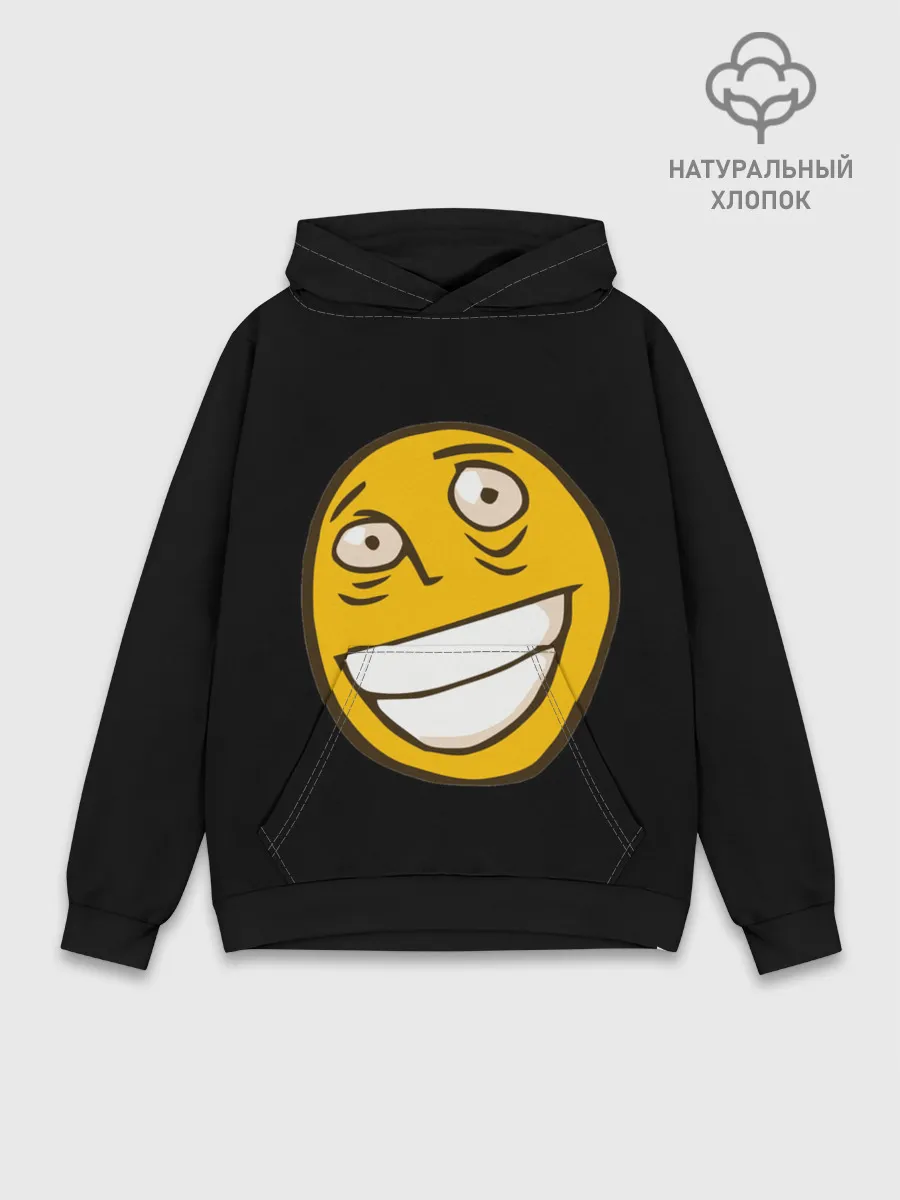 Худи мужской база хлопок / Рофлан лицо