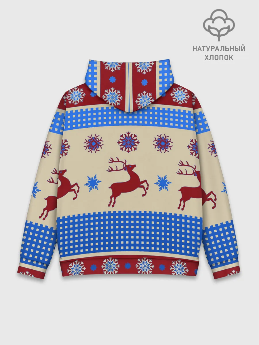 Худи мужской база хлопок / Новогодняя 2022