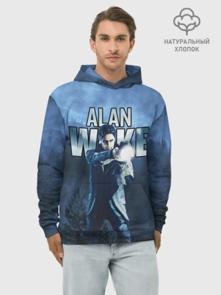 Худи мужской база хлопок / Alan Wake / Алан Уэйк