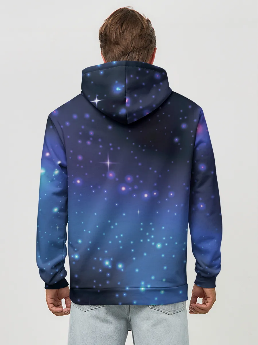 Худи мужской база хлопок / Водолей / Aquarius, Знак зодиака