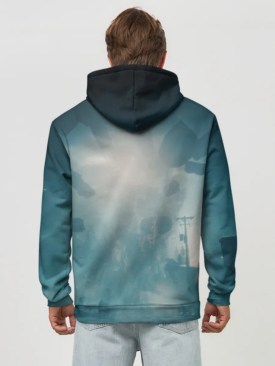 Худи мужской база хлопок / Алан Уэйк арт