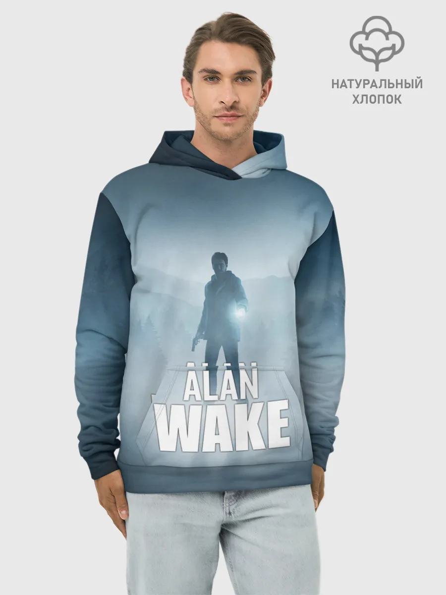 Худи мужской база хлопок / Alan Wake Video Game Art