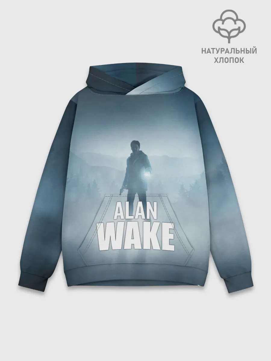 Худи мужской база хлопок / Alan Wake Video Game Art