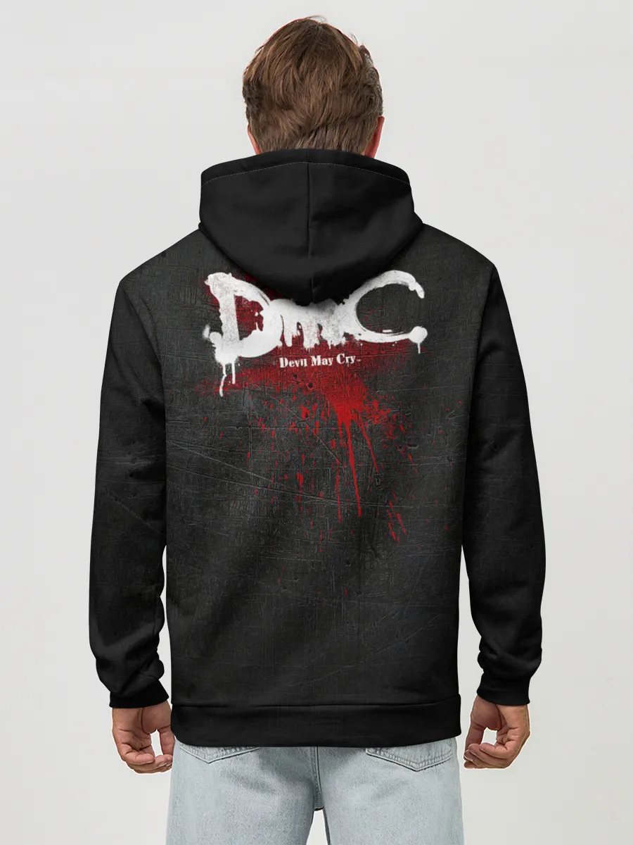 Худи мужской база хлопок / Black Dante