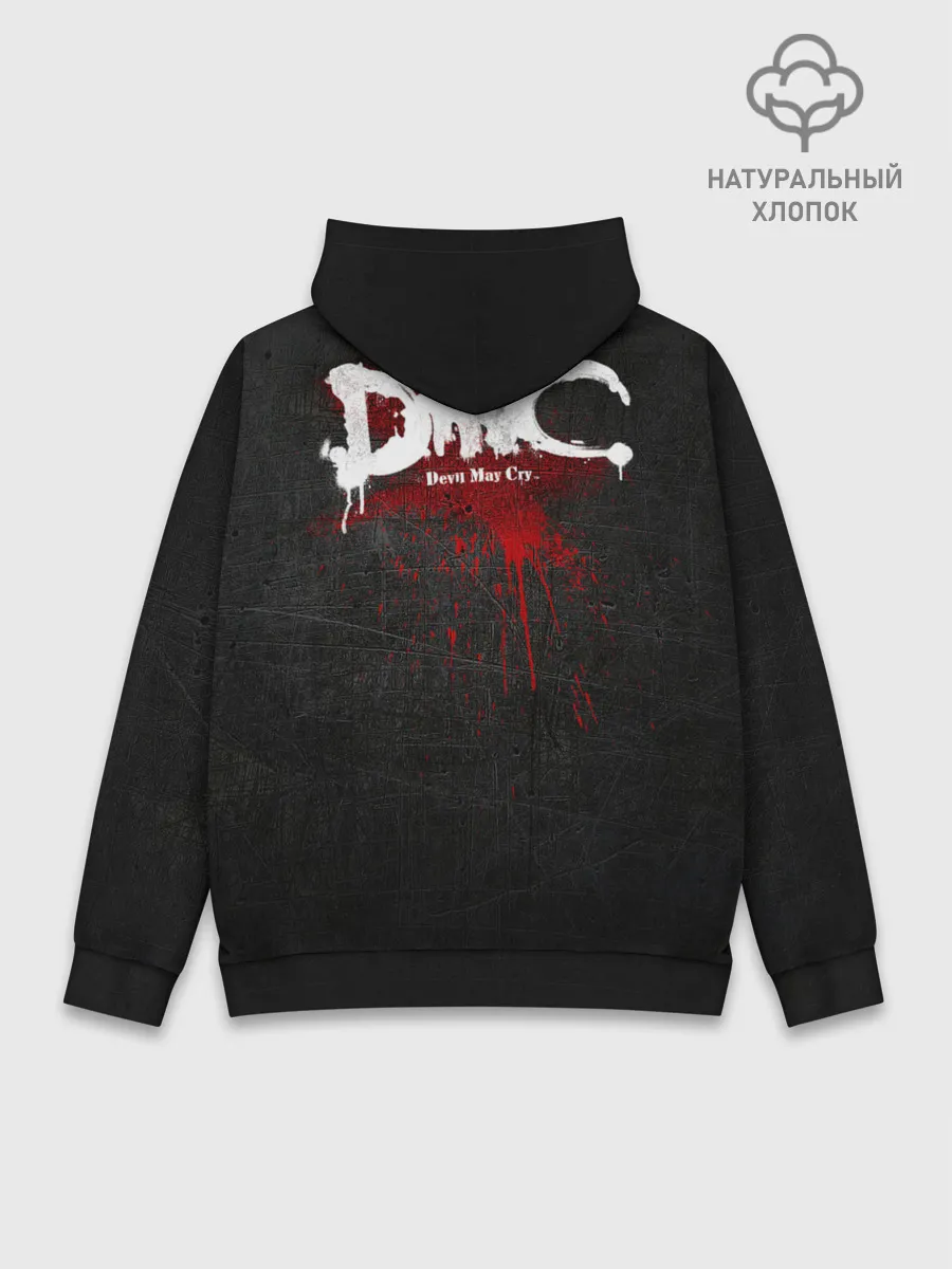 Худи мужской база хлопок / Black Dante