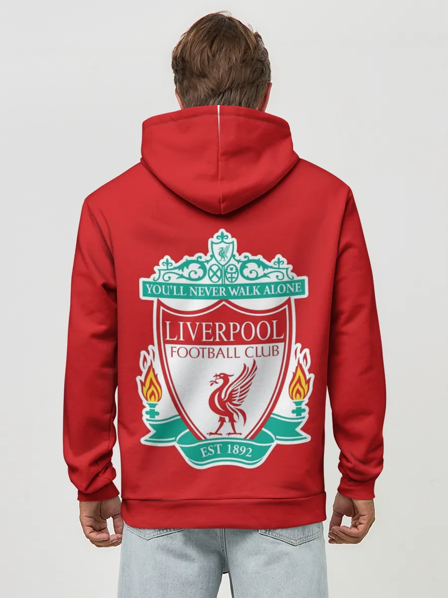 Худи мужской база хлопок / F.C. LIVERPOOL