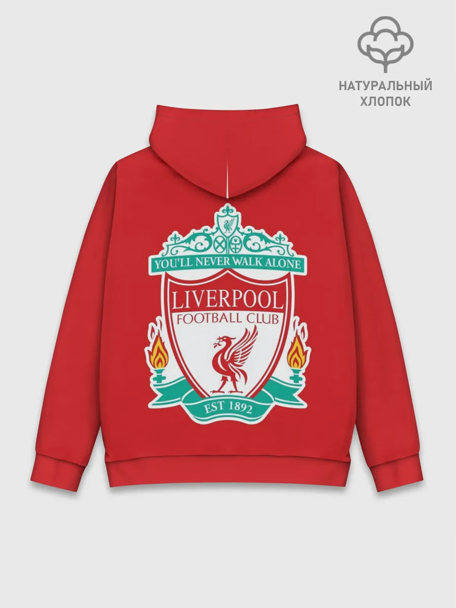 Худи мужской база хлопок / F.C. LIVERPOOL
