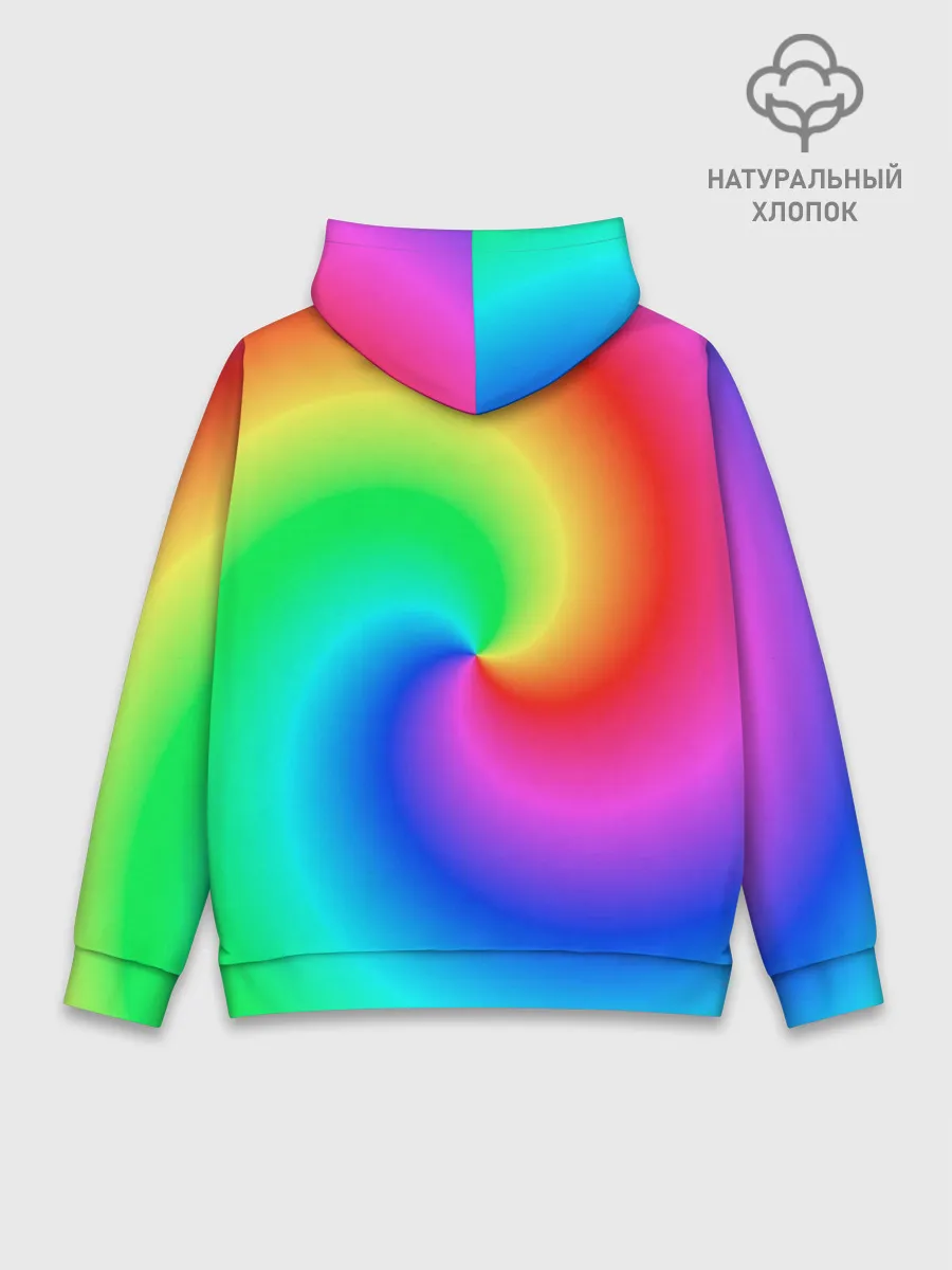 Худи мужской база хлопок / Pepe rainbow