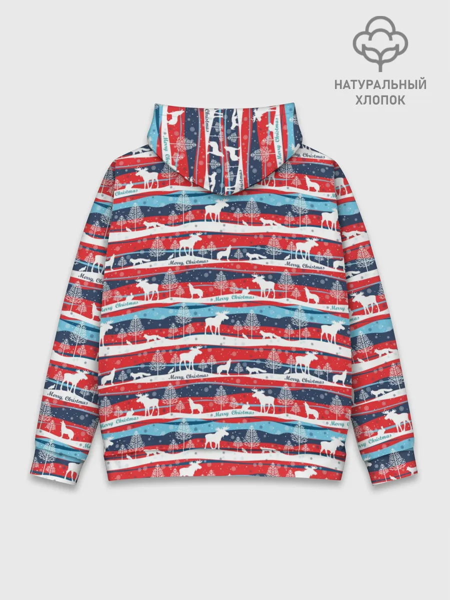 Худи мужской база хлопок / Merry Christmas