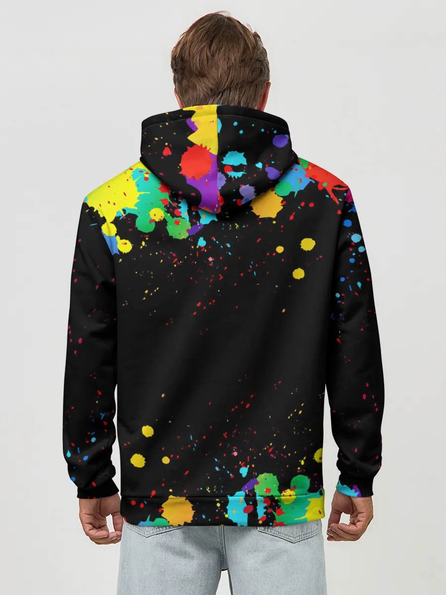 Худи мужской база хлопок / Pop Tubes, поп трубка pop it