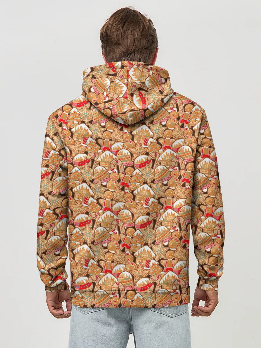 Худи мужской база хлопок / Праздничное Печенье