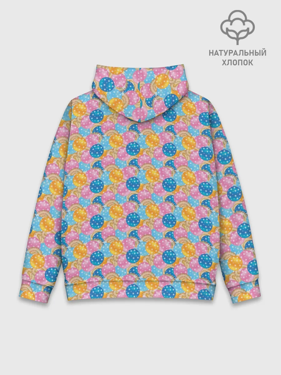 Худи мужской база хлопок / Новогодние Ёлочные Шары