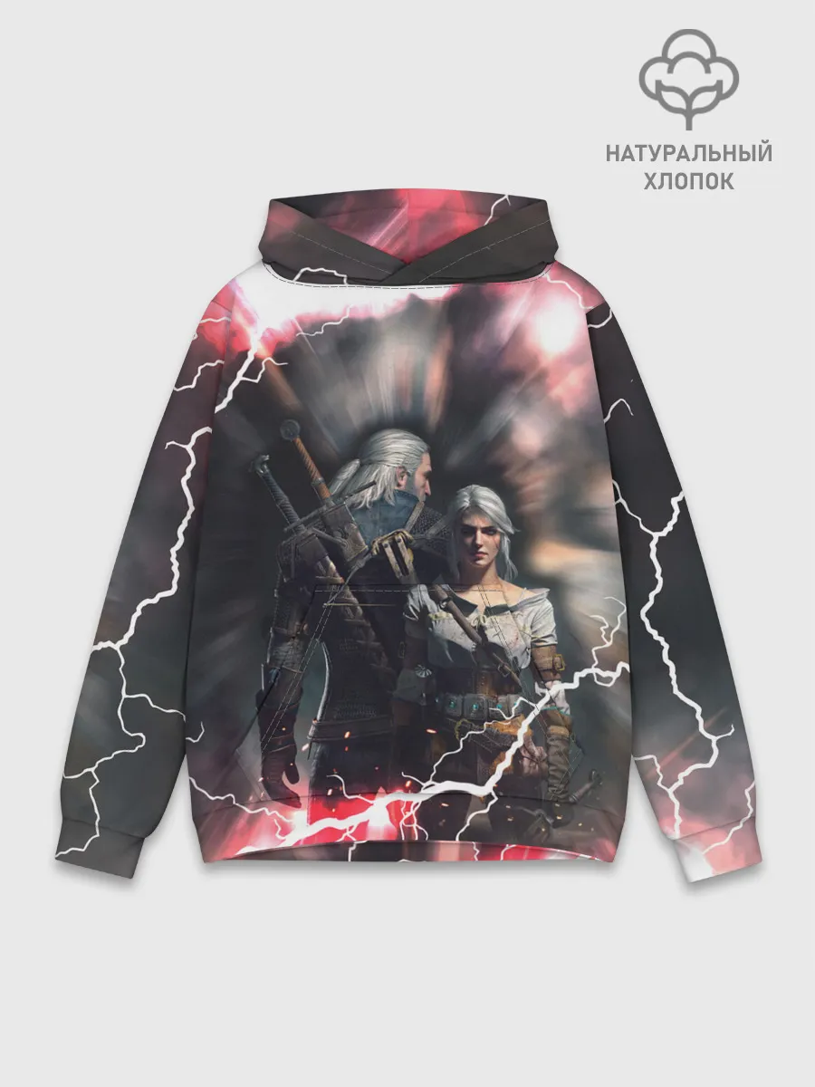 Худи мужской база хлопок / Цирилла | Геральт
