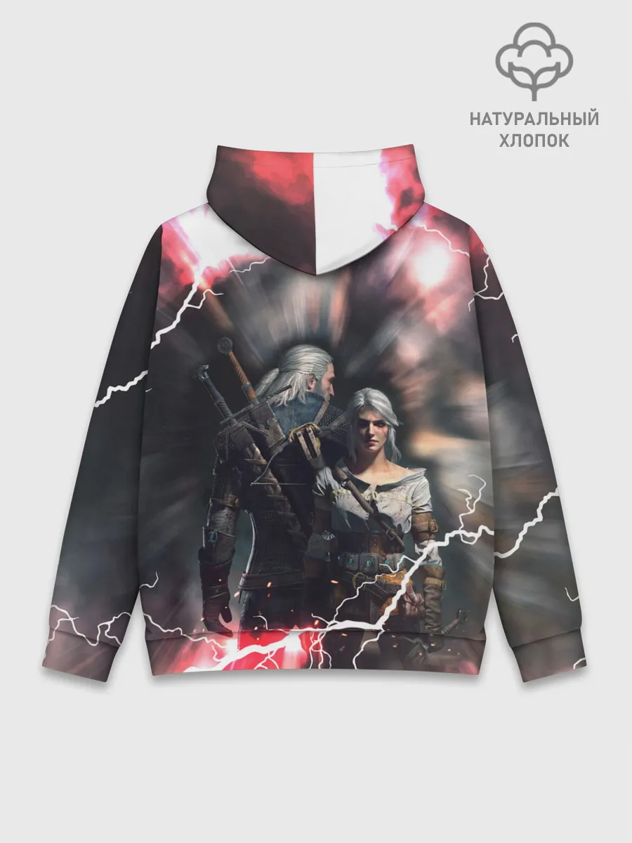 Худи мужской база хлопок / Цирилла | Геральт