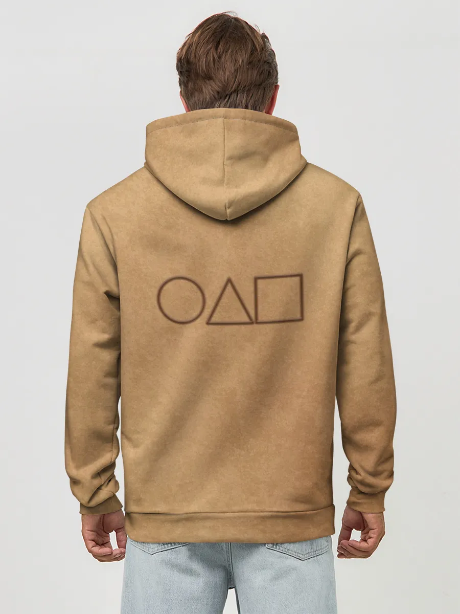 Худи мужской база хлопок / Зонтик/ Игра в кальмара