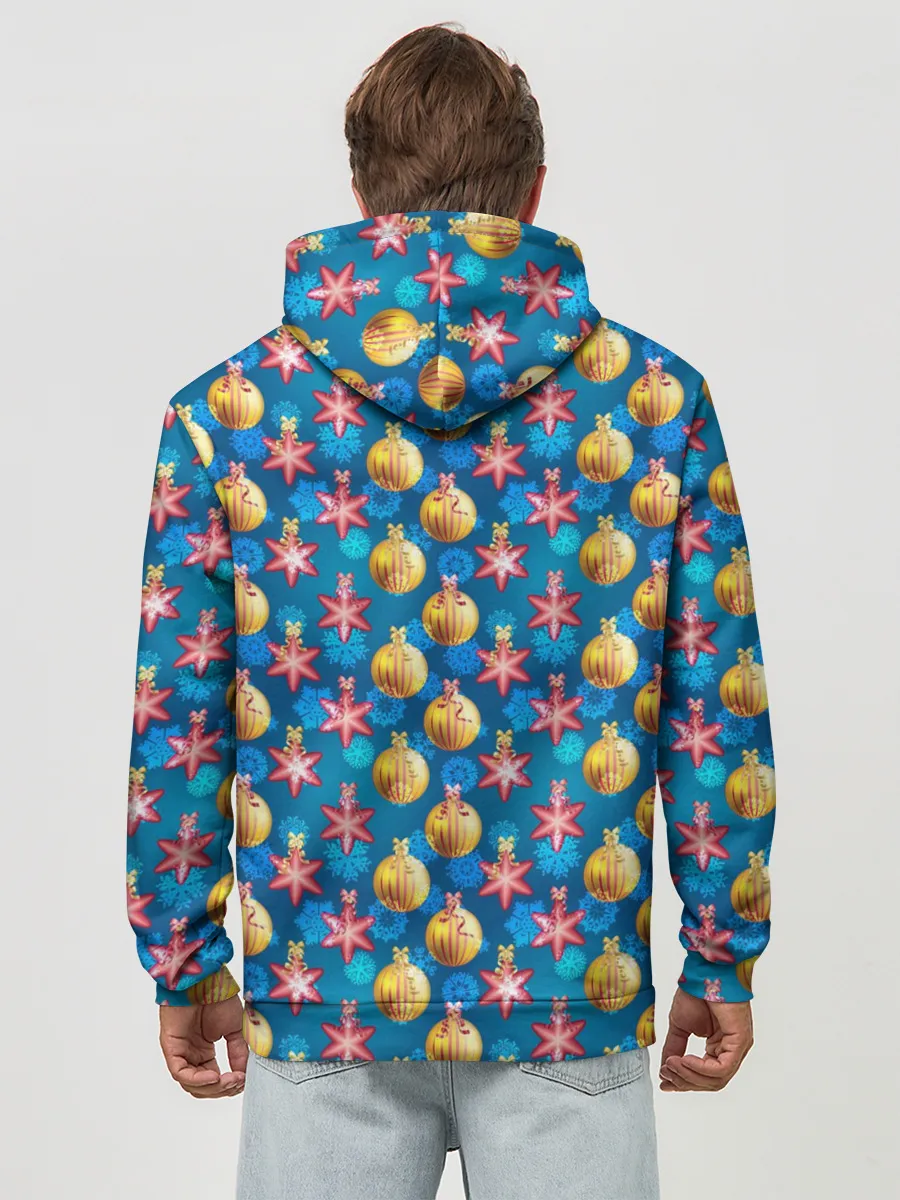 Худи мужской база хлопок / Новогодние Украшения