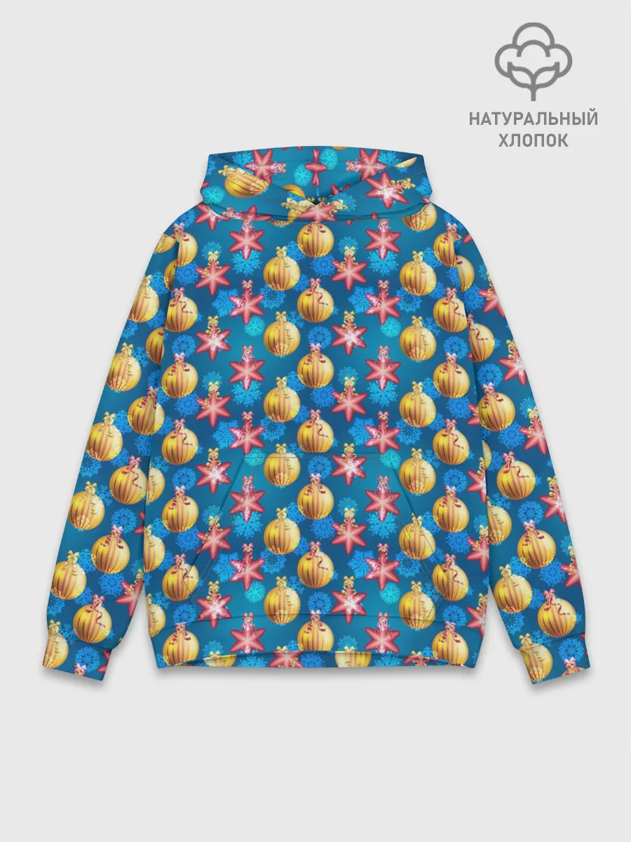 Худи мужской база хлопок / Новогодние Украшения