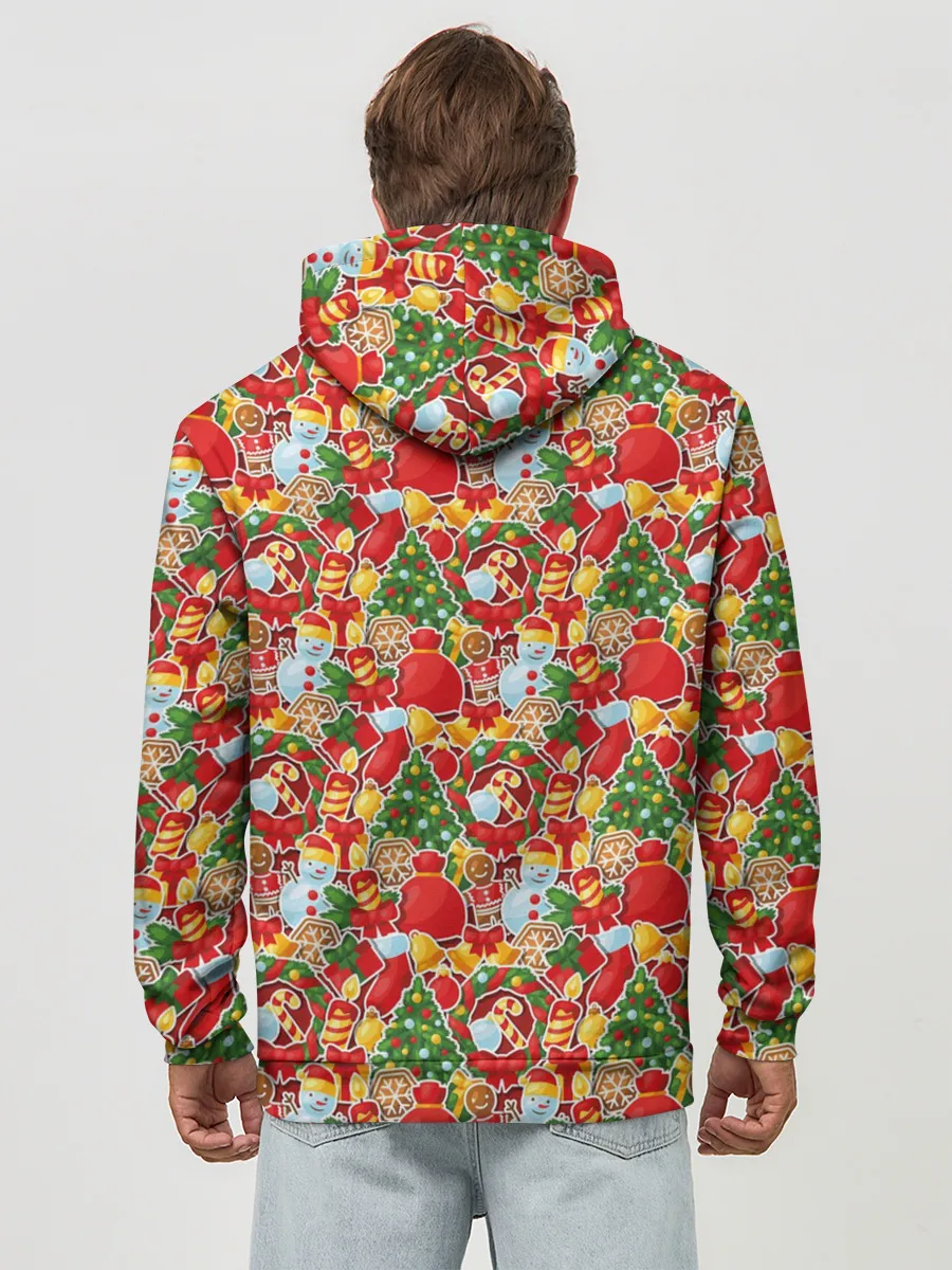 Худи мужской база хлопок / Merry Christmas