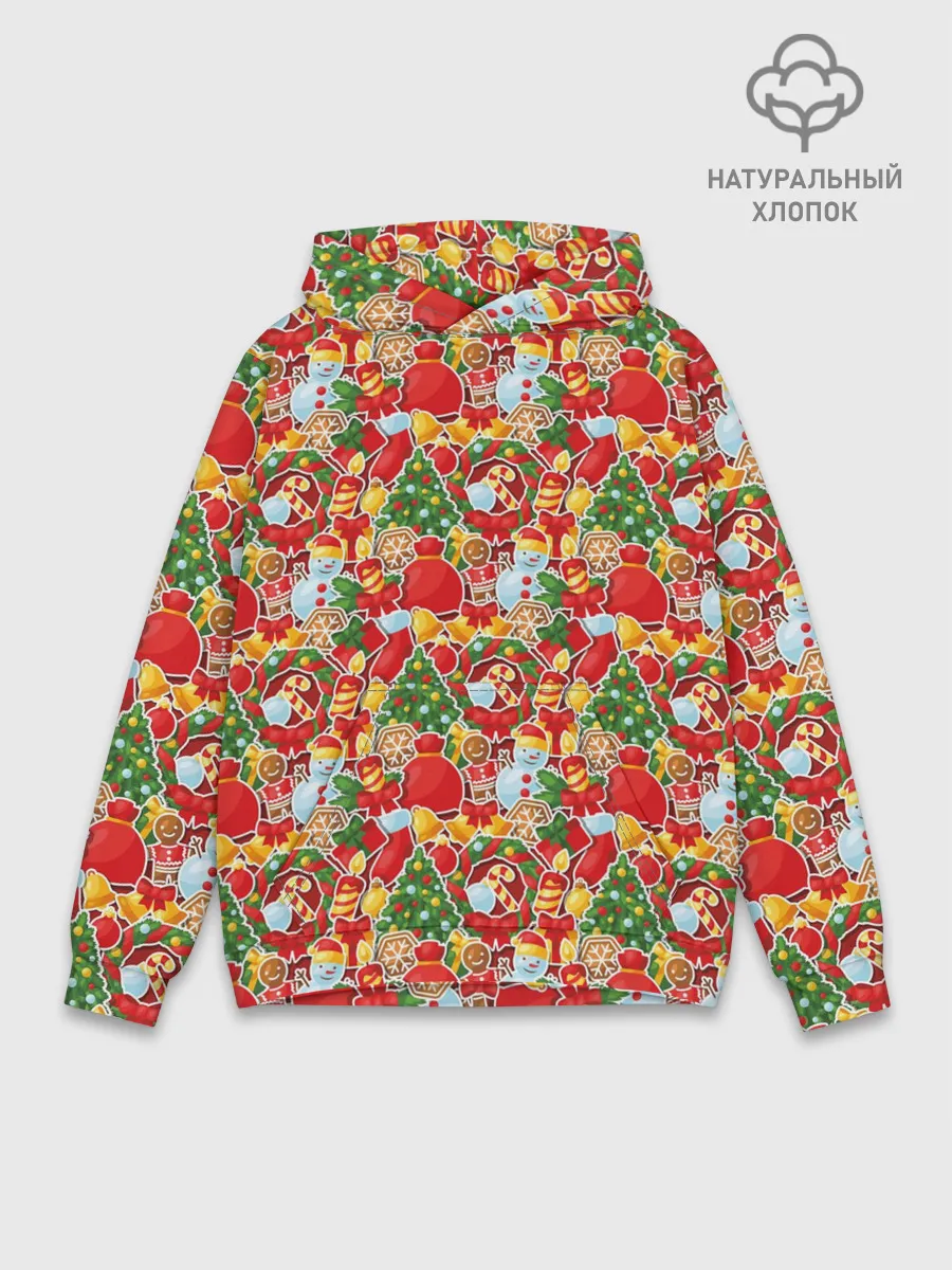 Худи мужской база хлопок / Merry Christmas