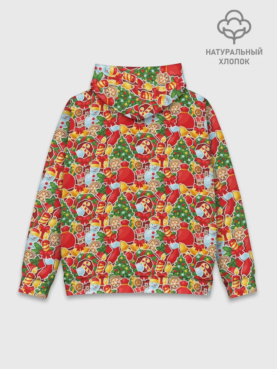 Худи мужской база хлопок / Merry Christmas