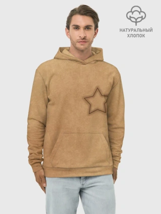 Худи мужской база хлопок / Звезда / Игра в кальмара