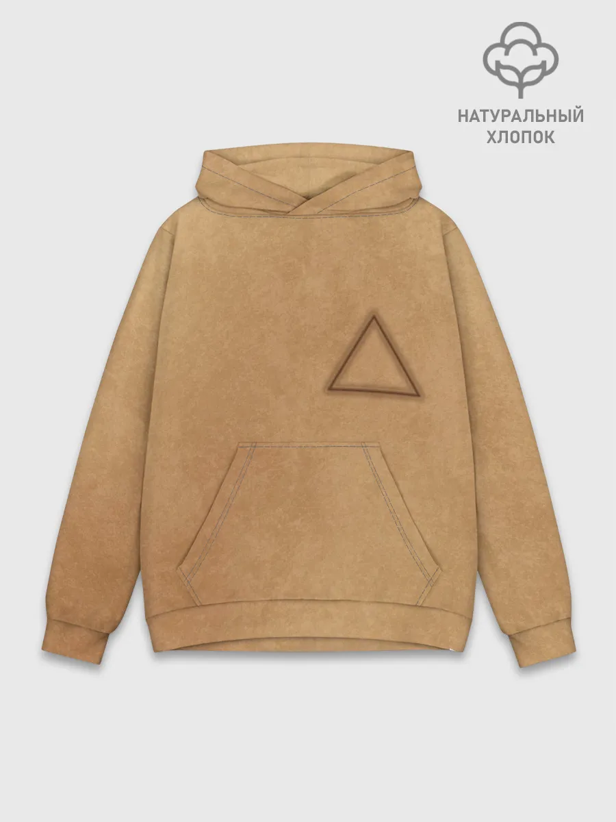 Худи мужской база хлопок / Треугольник / Игра в кальмара