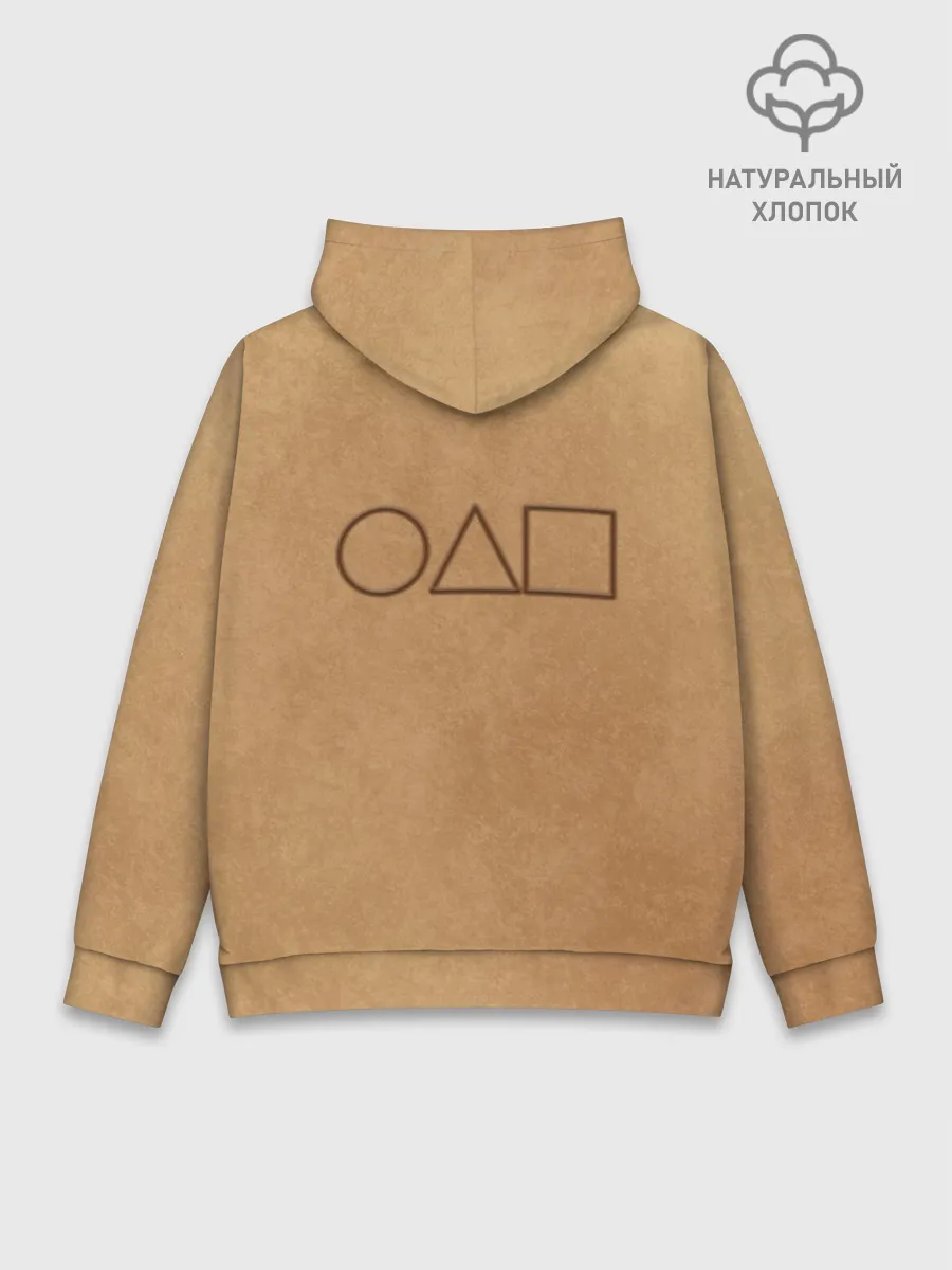 Худи мужской база хлопок / Треугольник / Игра в кальмара