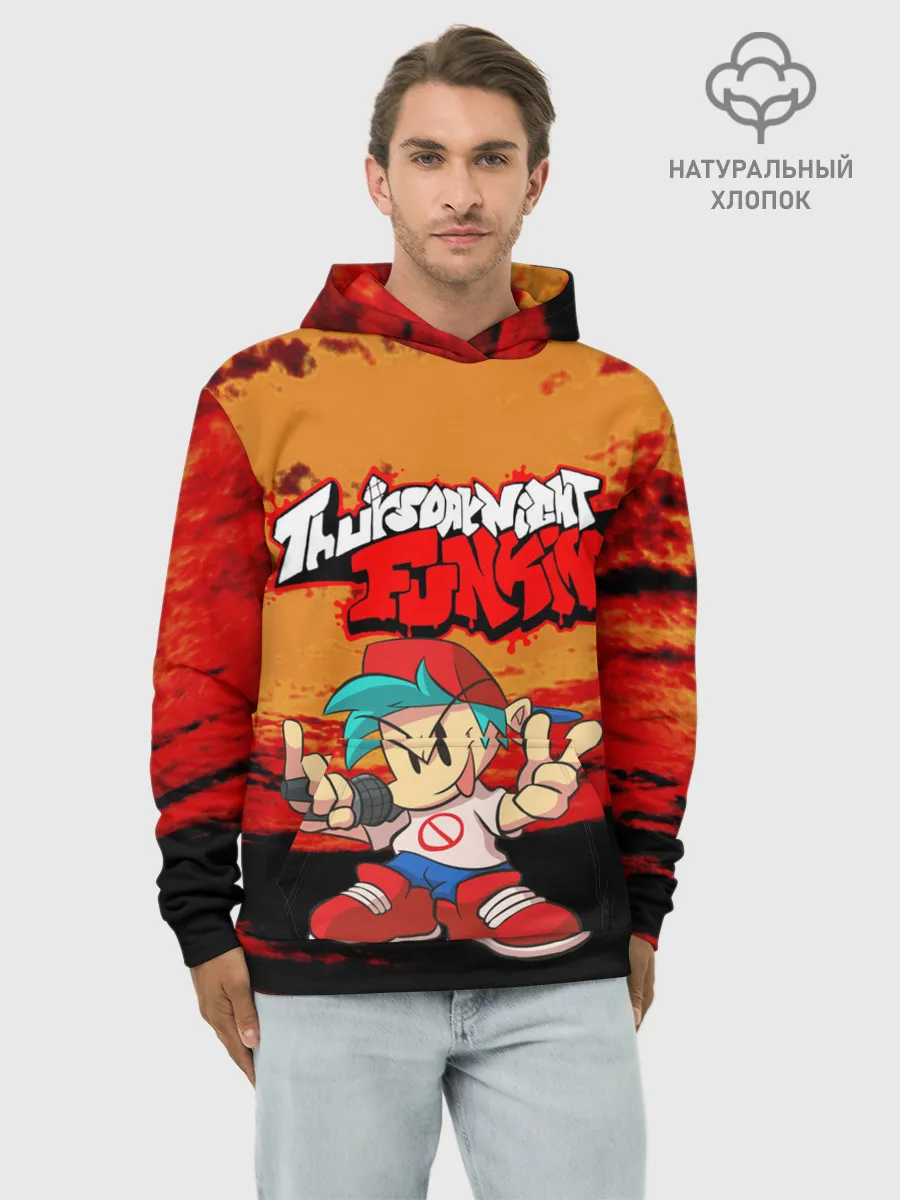 Худи мужской база хлопок / Friday Night Funkin.