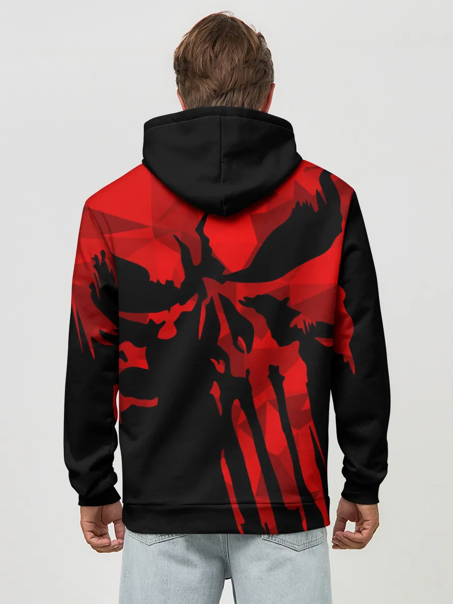 Худи мужской база хлопок / Геометрия страха