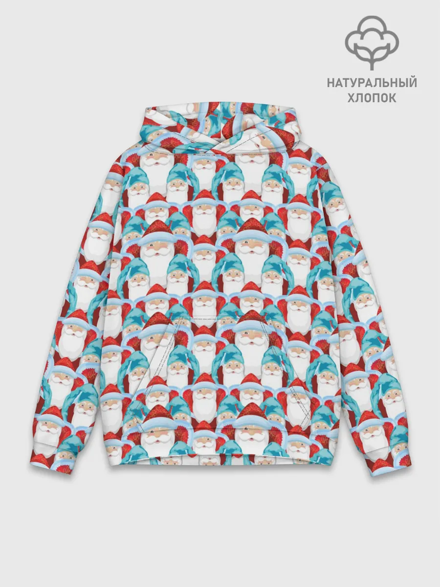 Худи мужской база хлопок / Дедушки Морозы