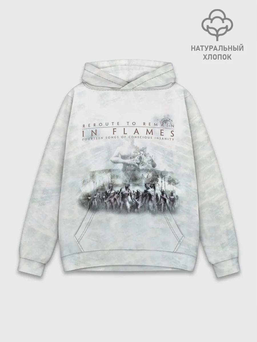 Худи мужской база хлопок / Reroute to Remain - In Flames