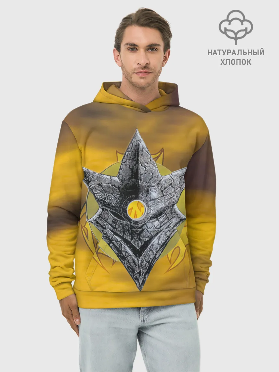 Худи мужской база хлопок / Black-Ash Inheritance - In Flames