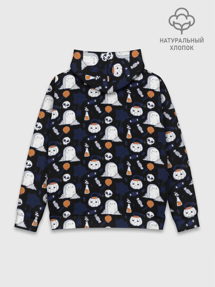 Худи мужской база хлопок / Patern Halloween 7