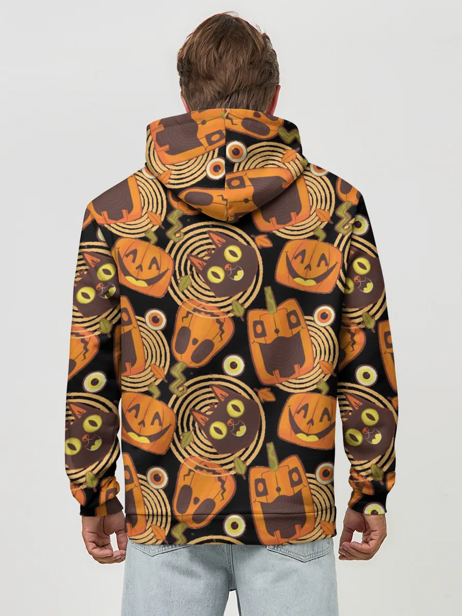 Худи мужской база хлопок / Patern Halloween 10