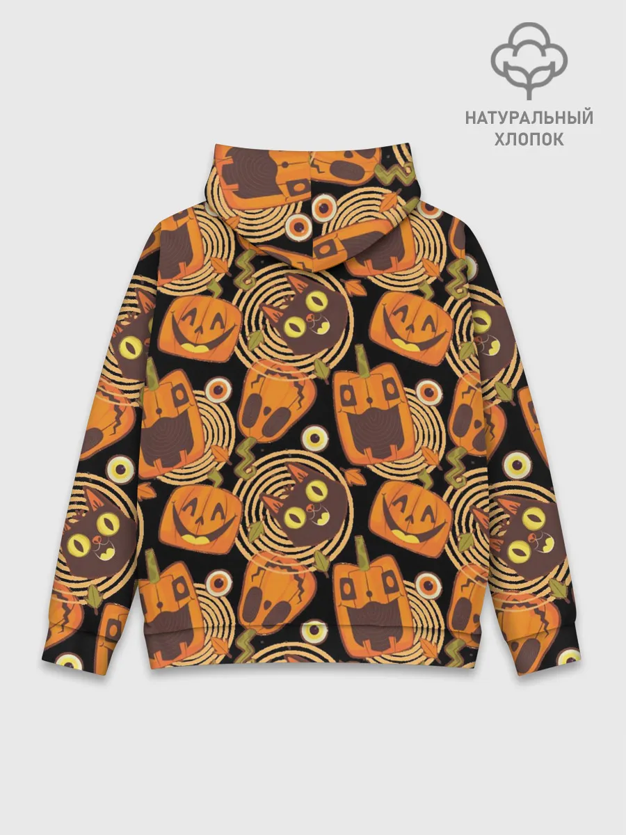 Худи мужской база хлопок / Patern Halloween 10