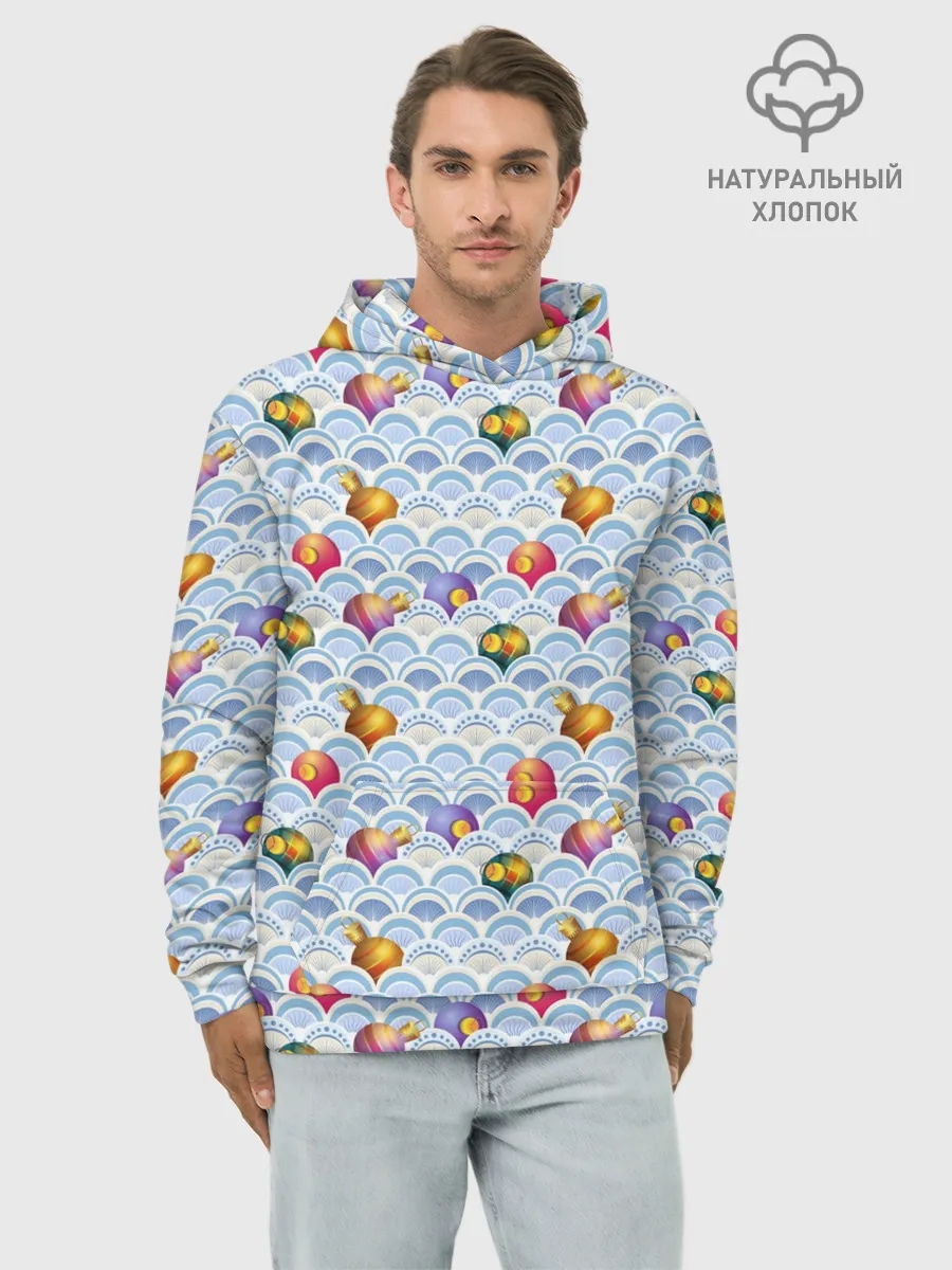 Худи мужской база хлопок / Праздничные Игрушки
