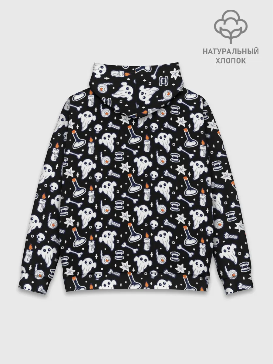 Худи мужской база хлопок / Patern Halloween 2