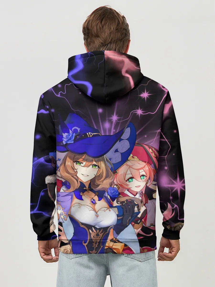 Худи мужской база хлопок / Янь Фэй и Лиза, Genshin Impact