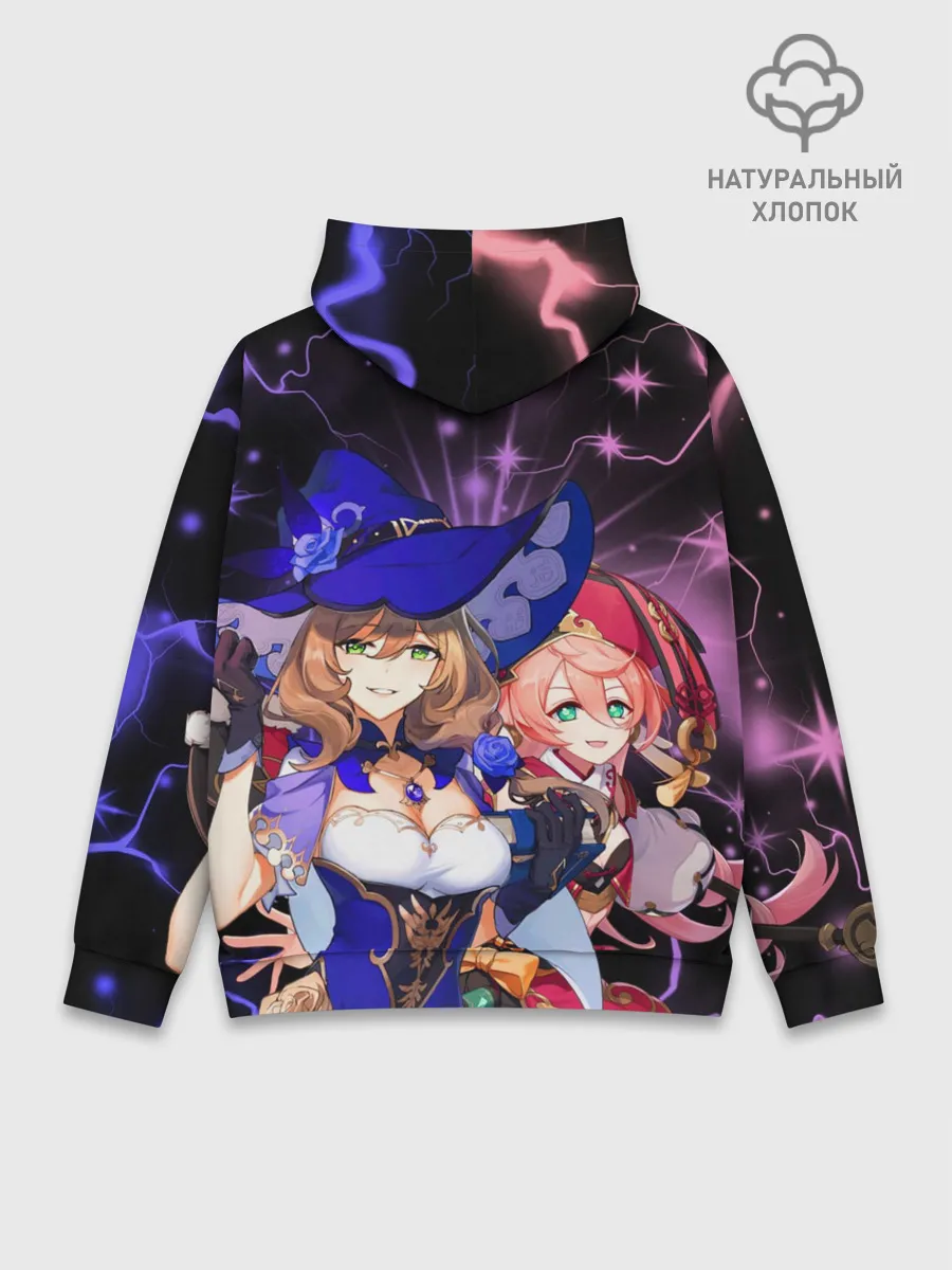 Худи мужской база хлопок / Янь Фэй и Лиза, Genshin Impact
