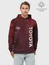 Худи мужской база хлопок / TOYOTA | RED GRUNGE