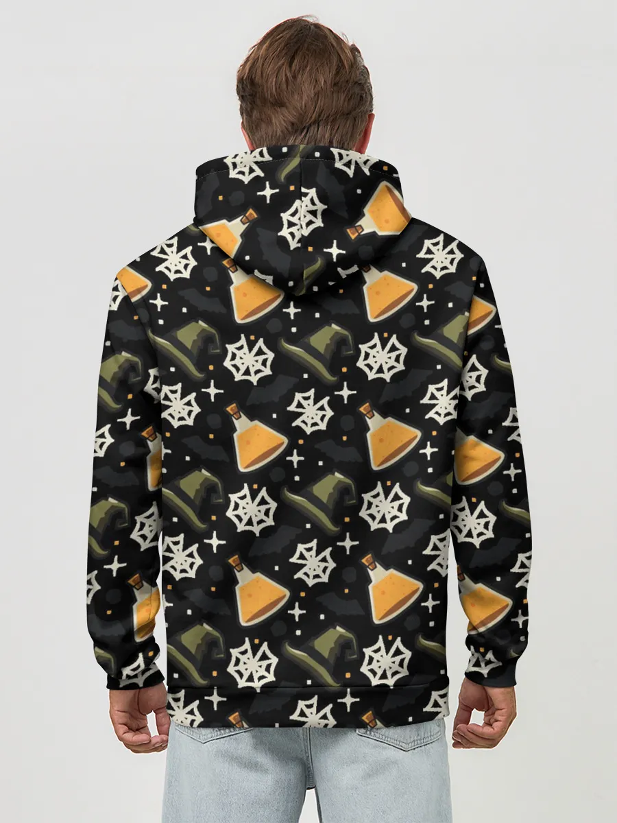 Худи мужской база хлопок / Patern Halloween 11